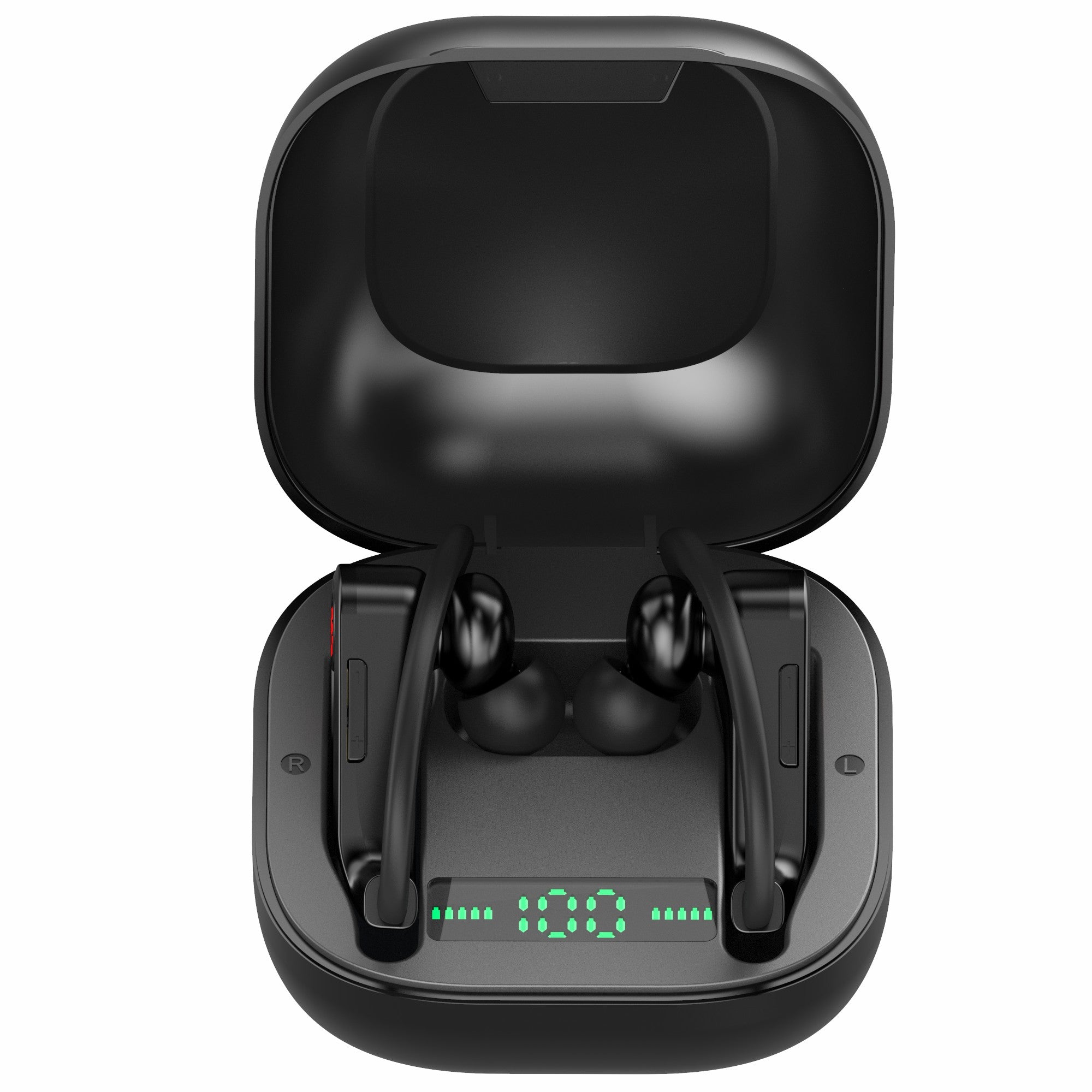 LEMONDA HBQ-Q62 TWS Bluetooth Headsets Ear Hook Headphones Business Music Earphone with Digital Power Display 950mAh Charging Case IPX4 LEMONDA HBQ-Q62 TWS Bluetooth Headsets Ear Hook Headphones Business Music Earphone with Digital Power Display 950mAh Charging Case IPX4